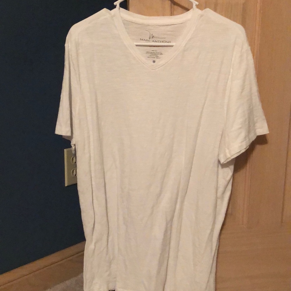 White v-neck